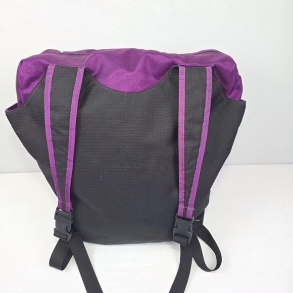 RARE Timbuk2 Cargo Tote Convertible Backpack Black & Purple Nylon Ripstop Bag - Picture 3 of 13